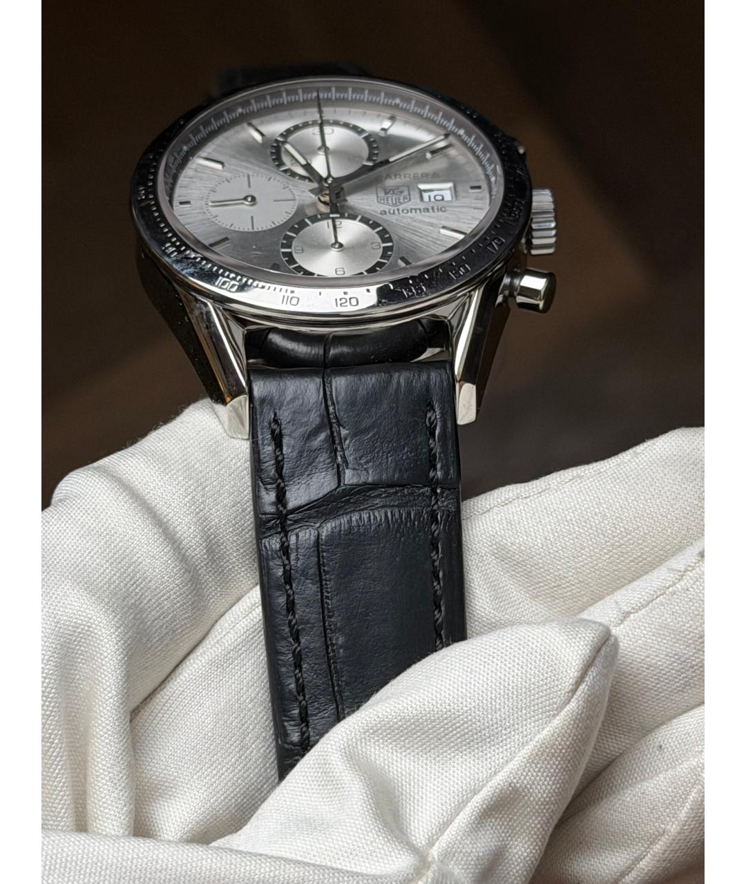 TAG HEUER Серебряные часы, фото 7