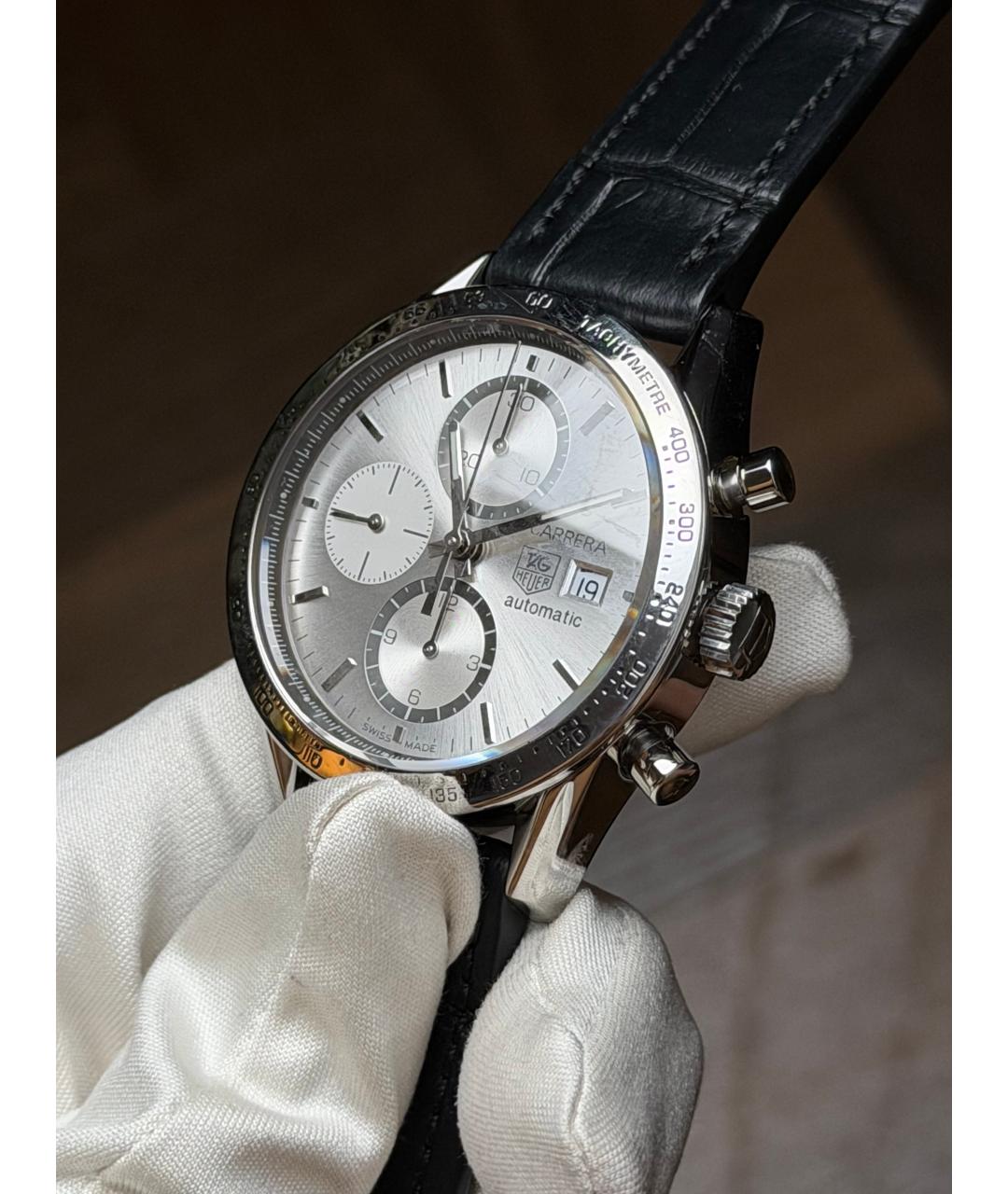 TAG HEUER Серебряные часы, фото 3