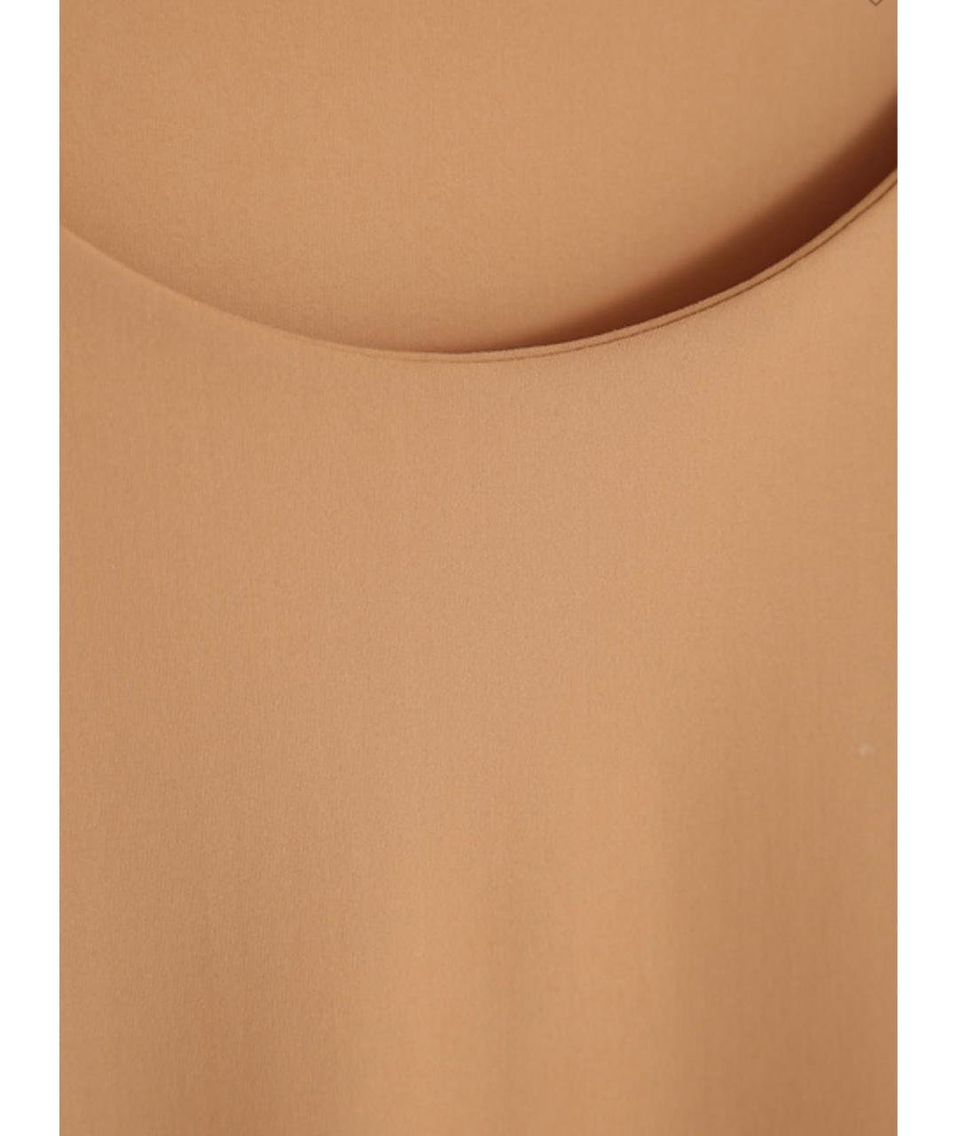 JIL SANDER Бежевая полиамидовая майка, фото 5