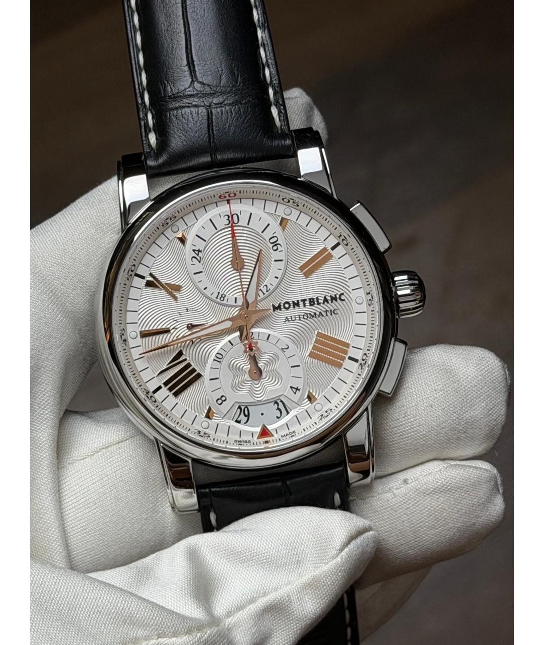 MONTBLANC Белые часы, фото 2