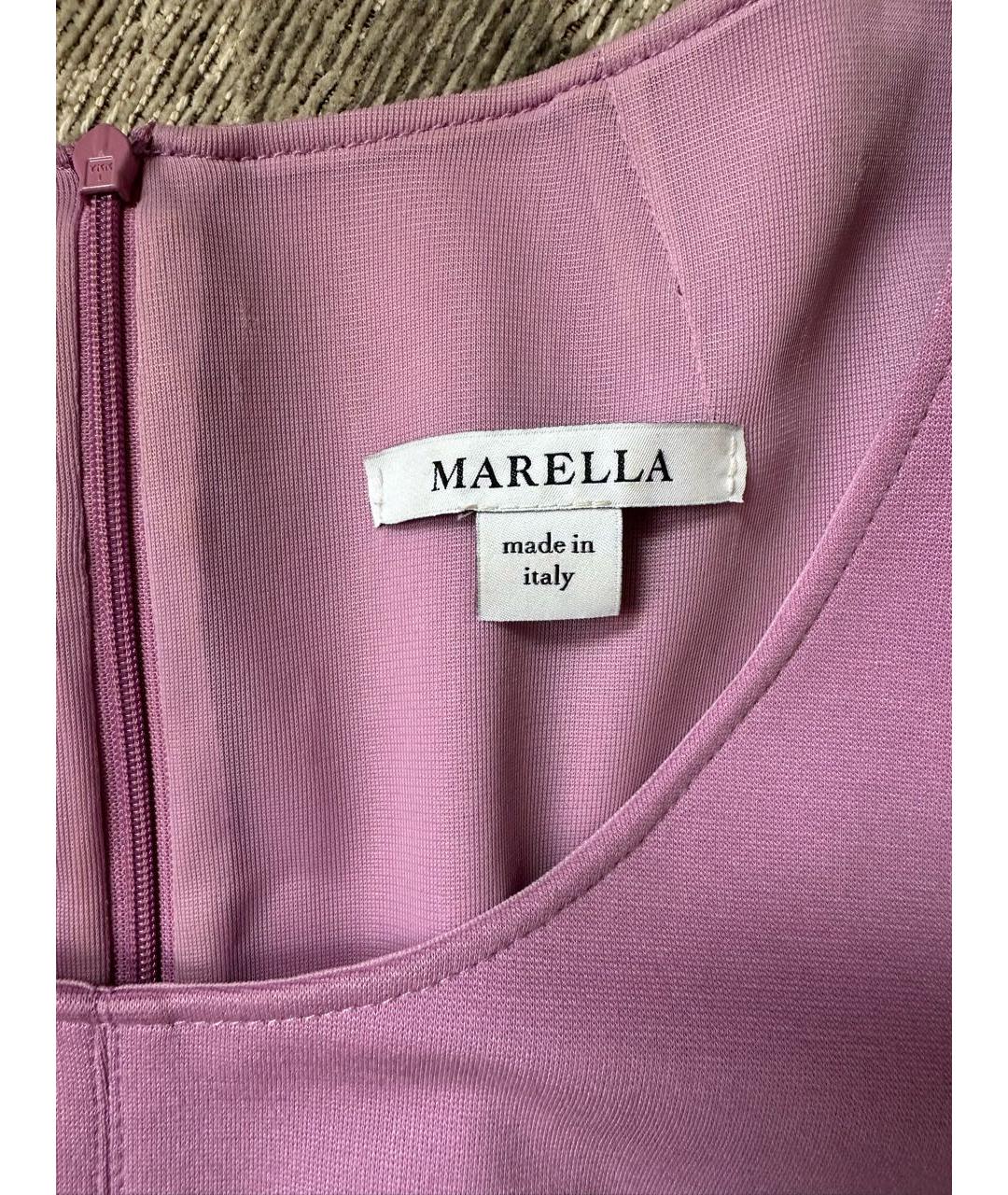 MARELLA Розовое коктейльное платье, фото 3