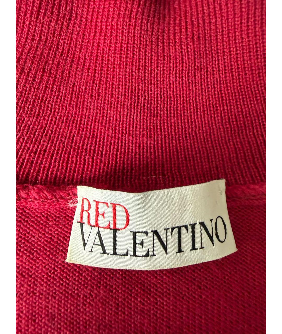 RED VALENTINO Бордовая шерстяная водолазка, фото 4