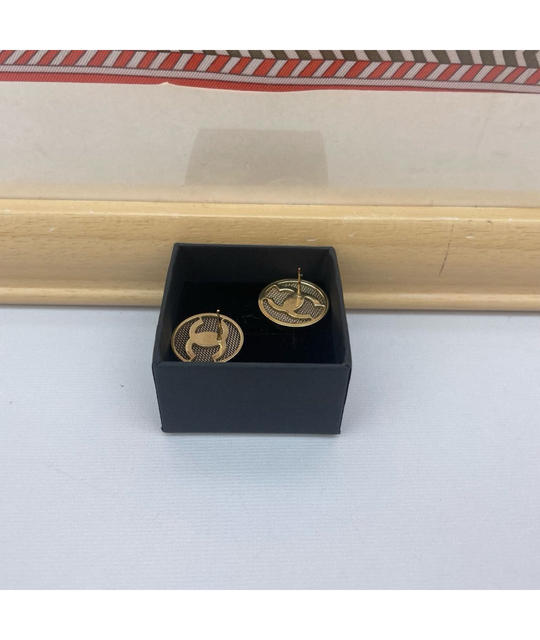 CHANEL Золотые серьги, фото 4
