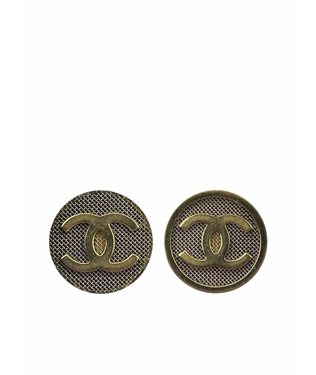 CHANEL Золотые серьги, фото 1