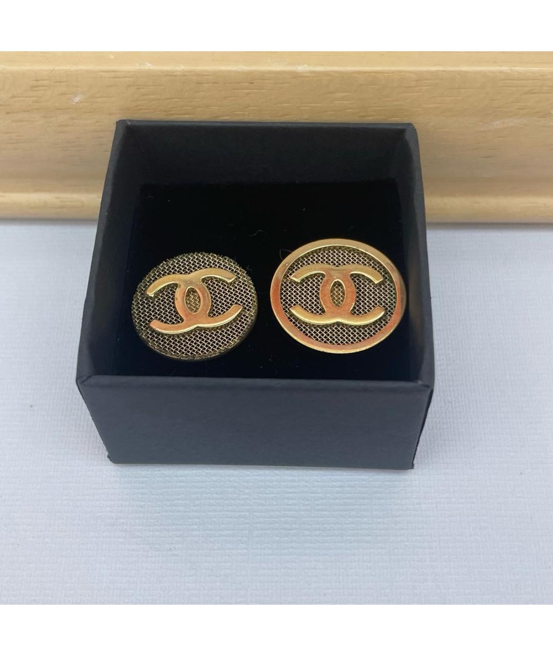 CHANEL Золотые серьги, фото 2