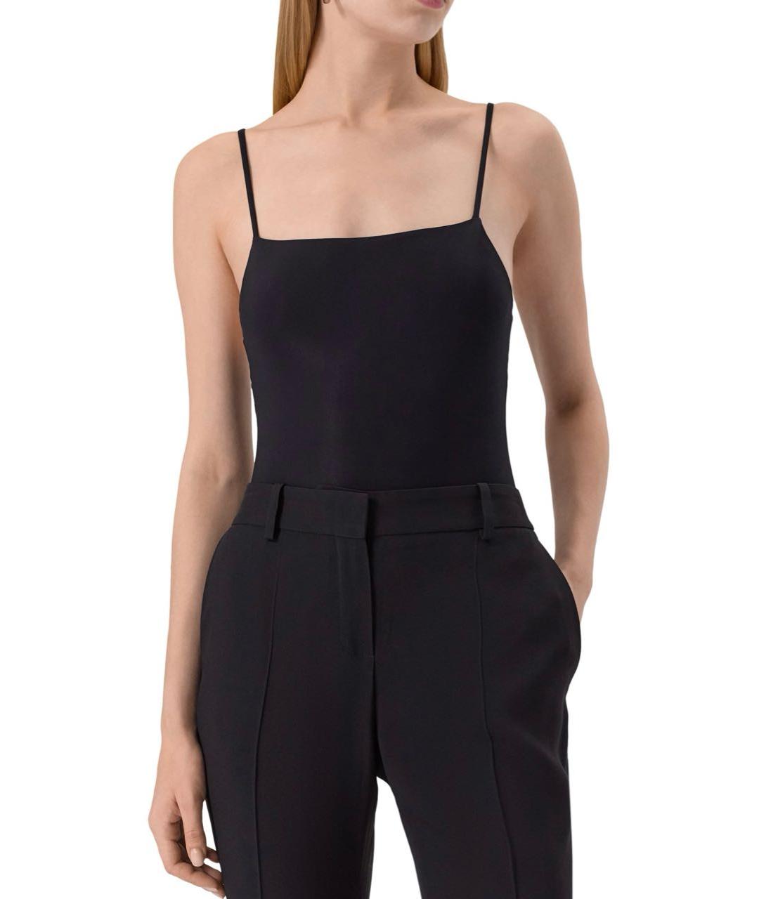 JIL SANDER Черное полиамидовое боди, фото 4