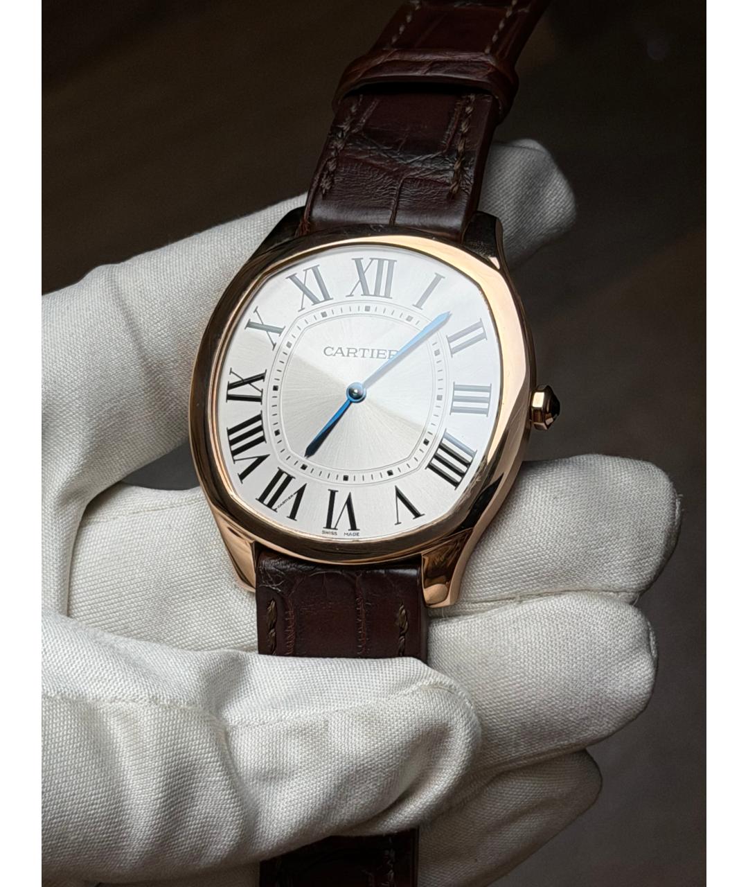 CARTIER Серебряные часы из розового золота, фото 3