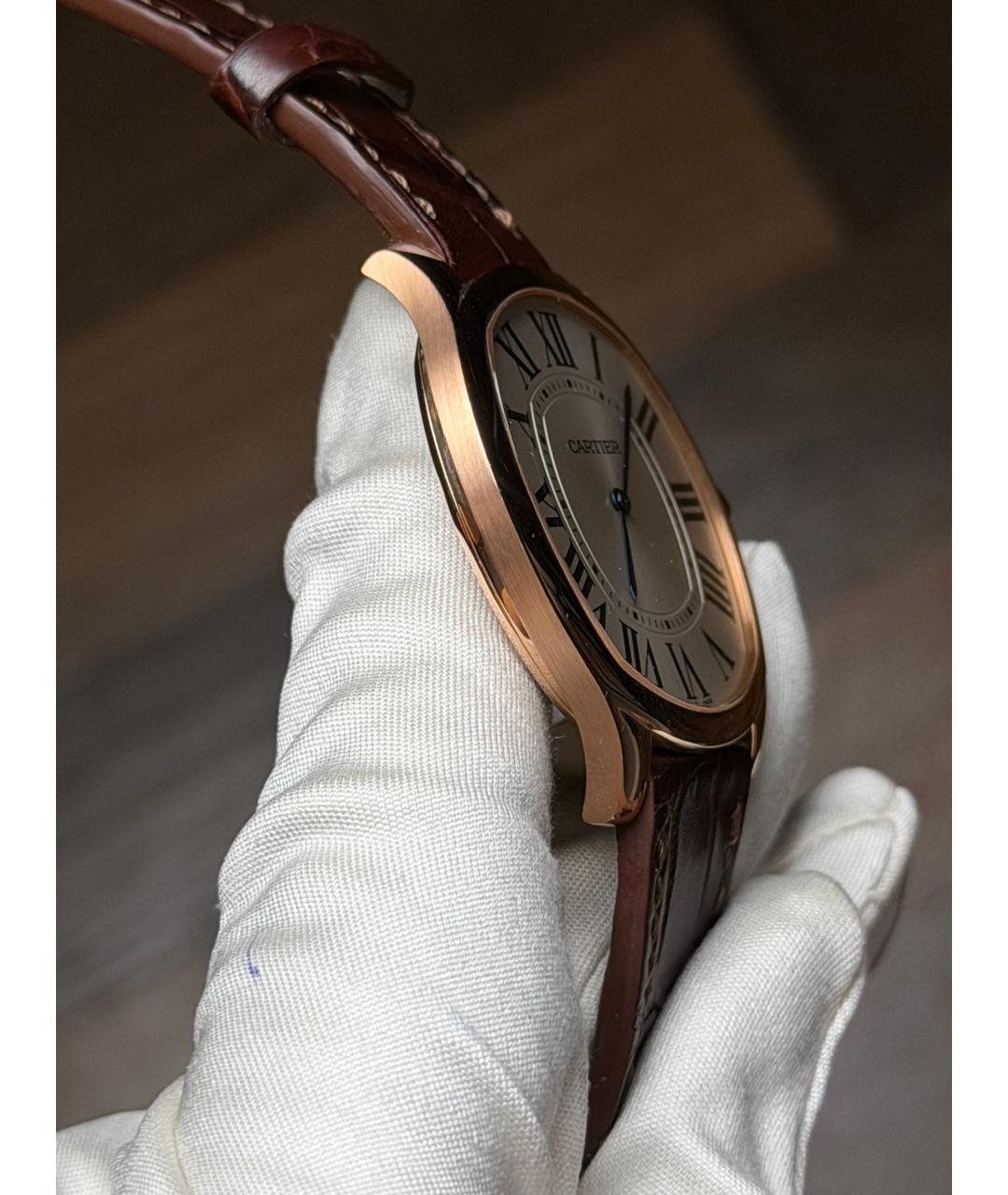 CARTIER Серебряные часы из розового золота, фото 5