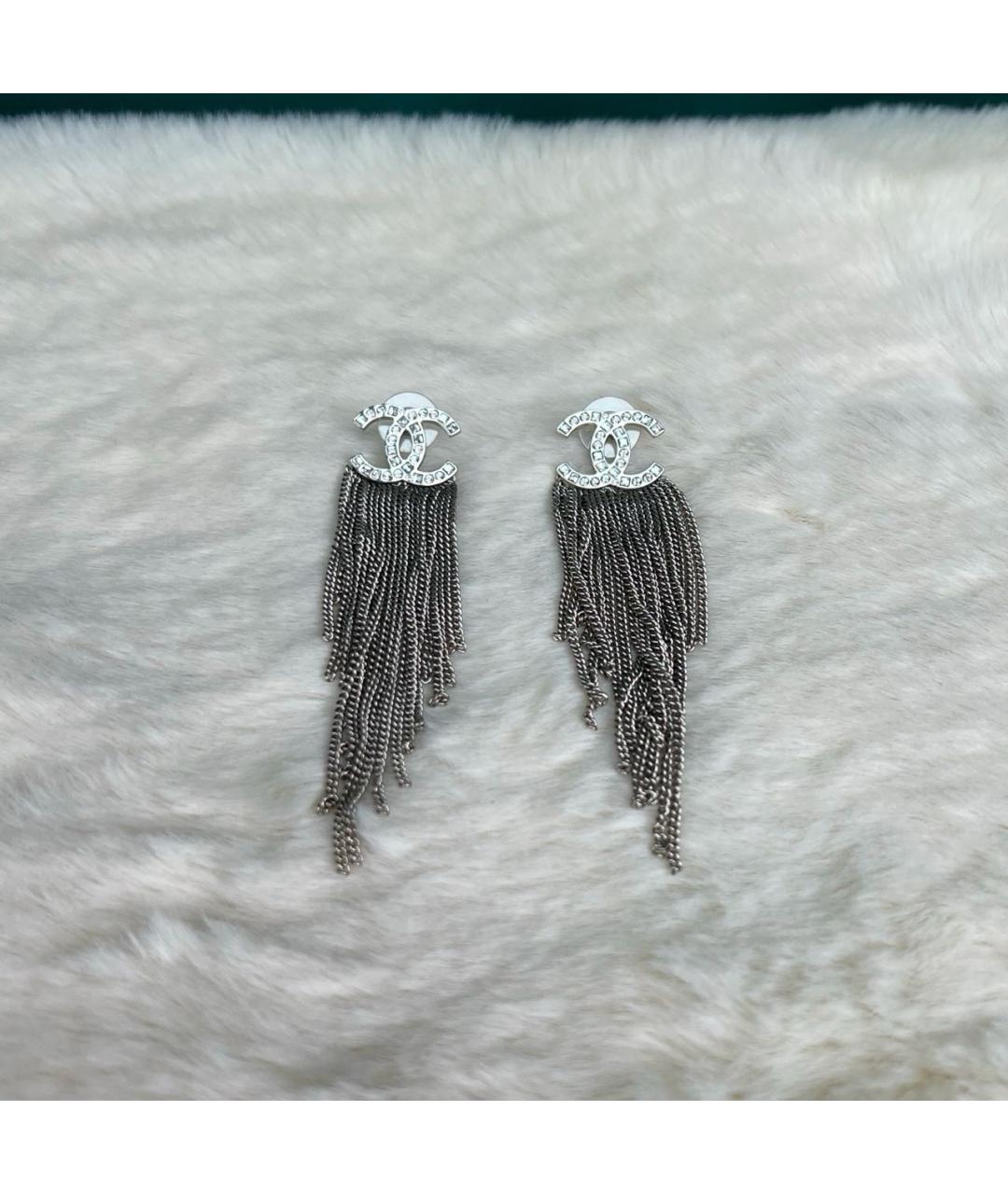 CHANEL Серебряные серьги, фото 5