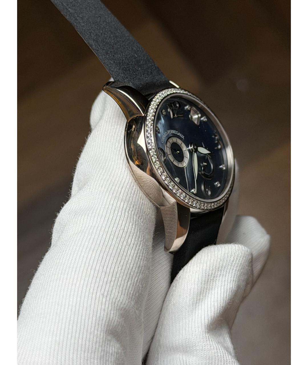 GIRARD PERREGAUX Темно-синие часы из белого золота, фото 4