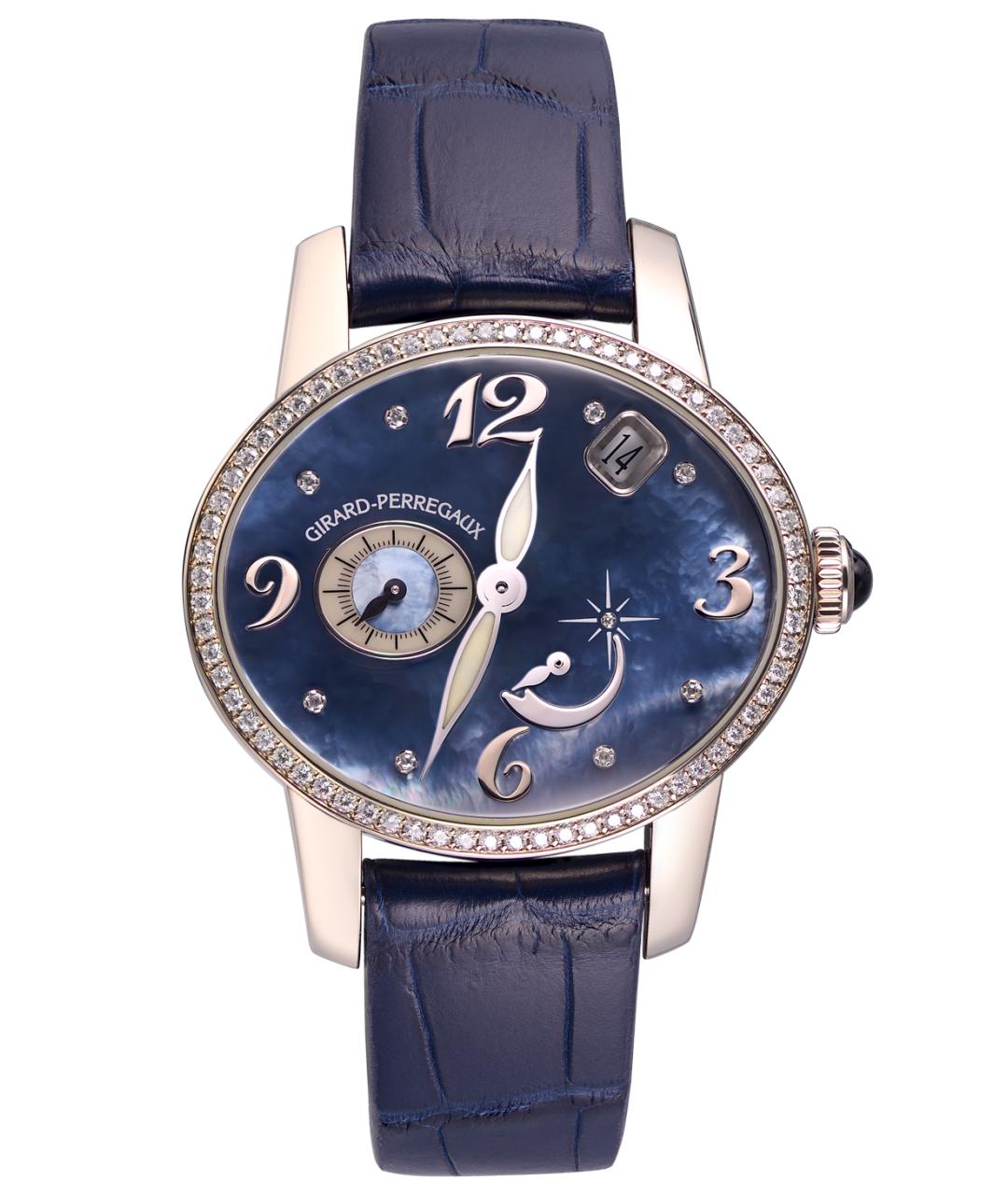 GIRARD PERREGAUX Темно-синие часы из белого золота, фото 10