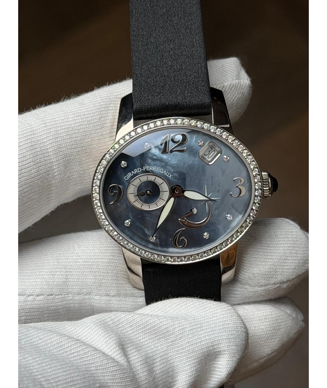 GIRARD PERREGAUX Темно-синие часы из белого золота, фото 3