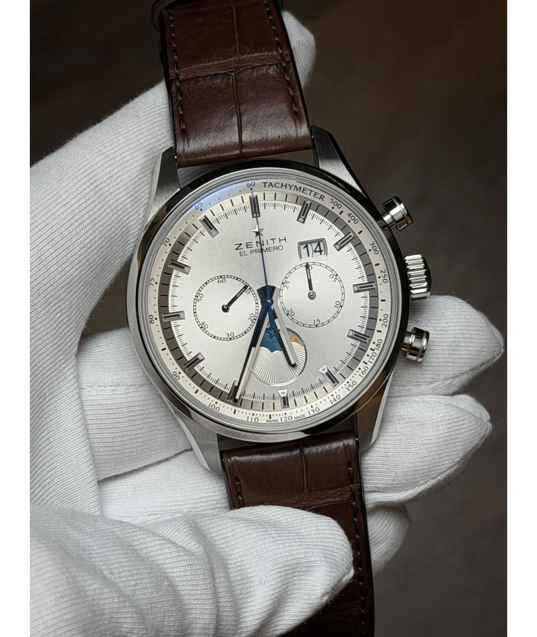 ZENITH Серебряные часы, фото 2