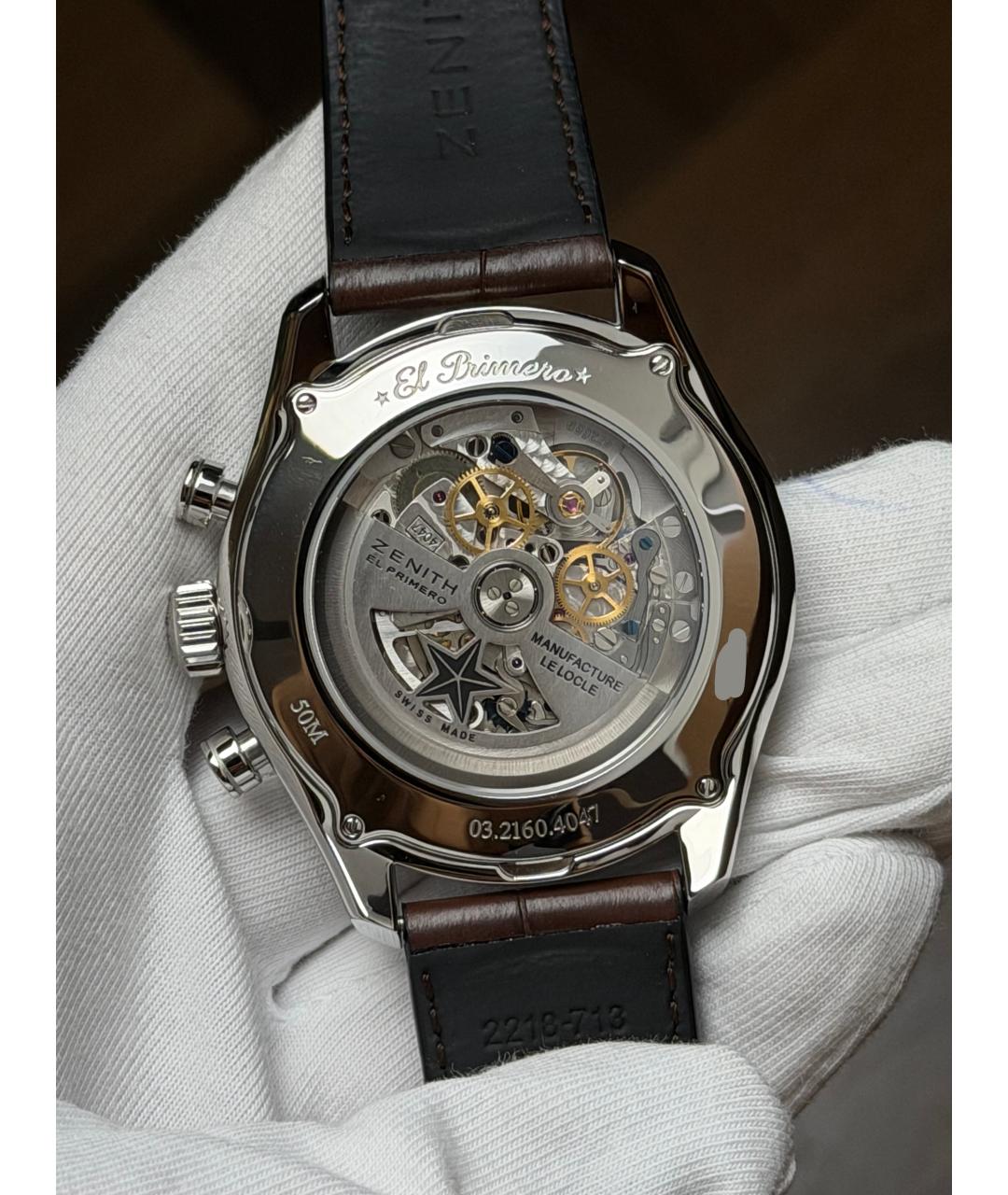 ZENITH Серебряные часы, фото 8