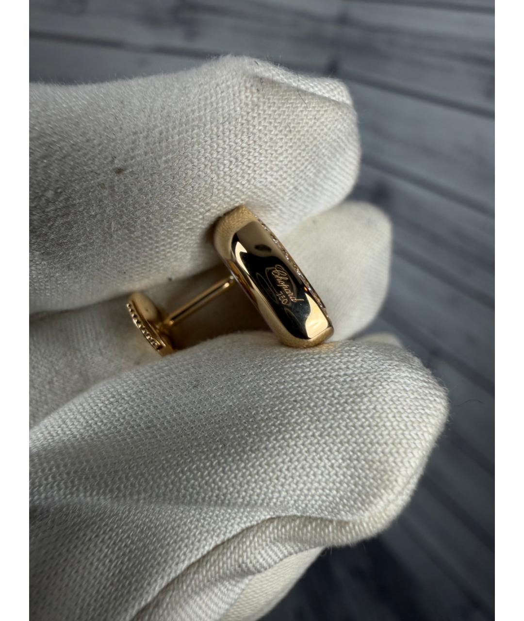 CHOPARD Золотые серьги из желтого золота, фото 3