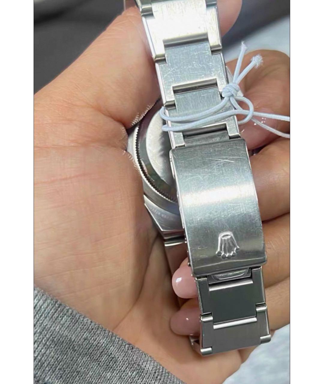 ROLEX Темно-синие металлические часы, фото 4