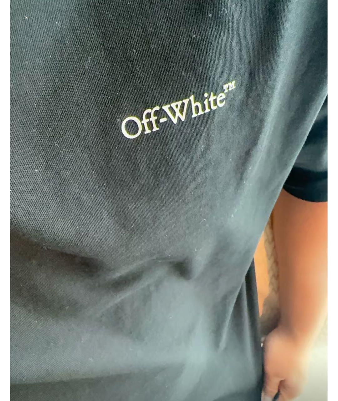OFF-WHITE Черная футболка, фото 7