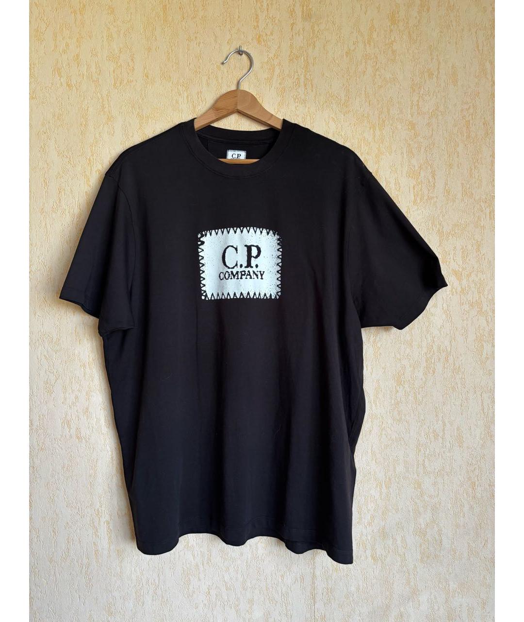 CP COMPANY Черная хлопковая футболка, фото 5