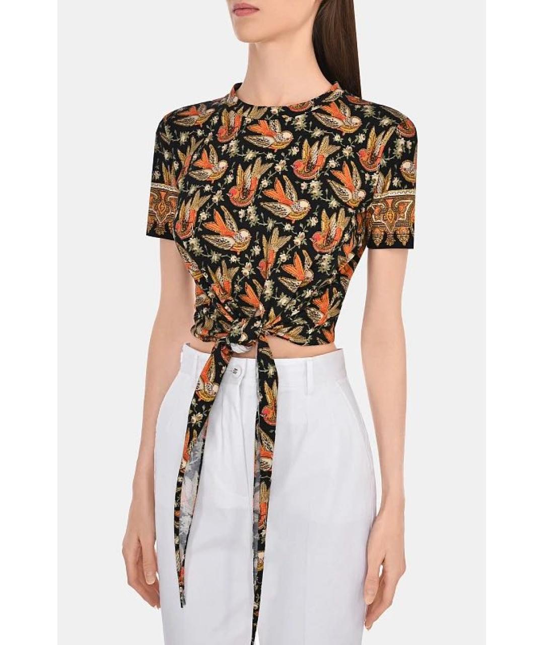 ETRO Мульти хлопковая футболка, фото 2