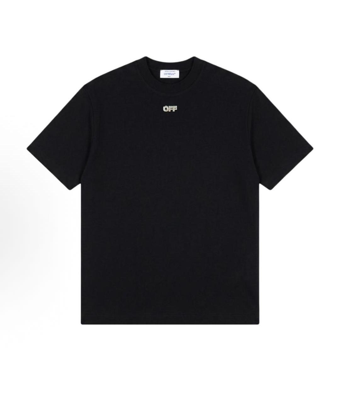 OFF-WHITE Черная футболка, фото 9