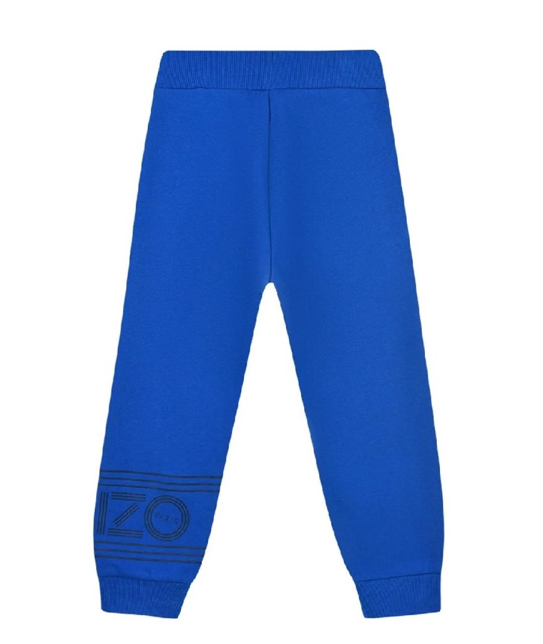 KENZO Синие хлопковые брюки и шорты, фото 2