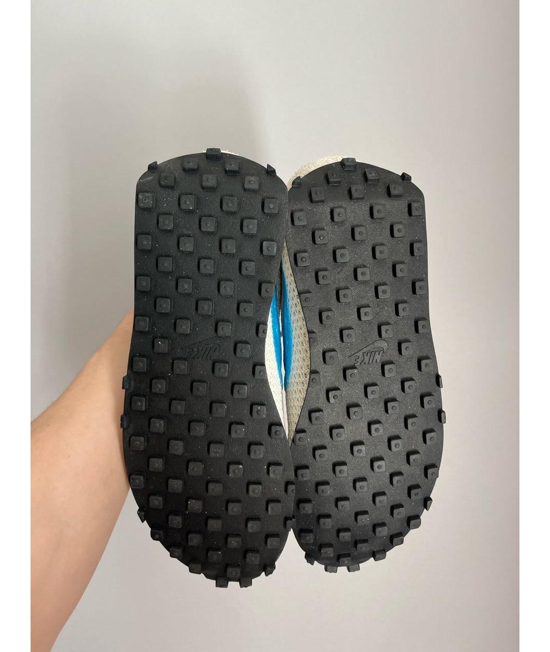 NIKE Бежевые текстильные низкие кроссовки / кеды, фото 4