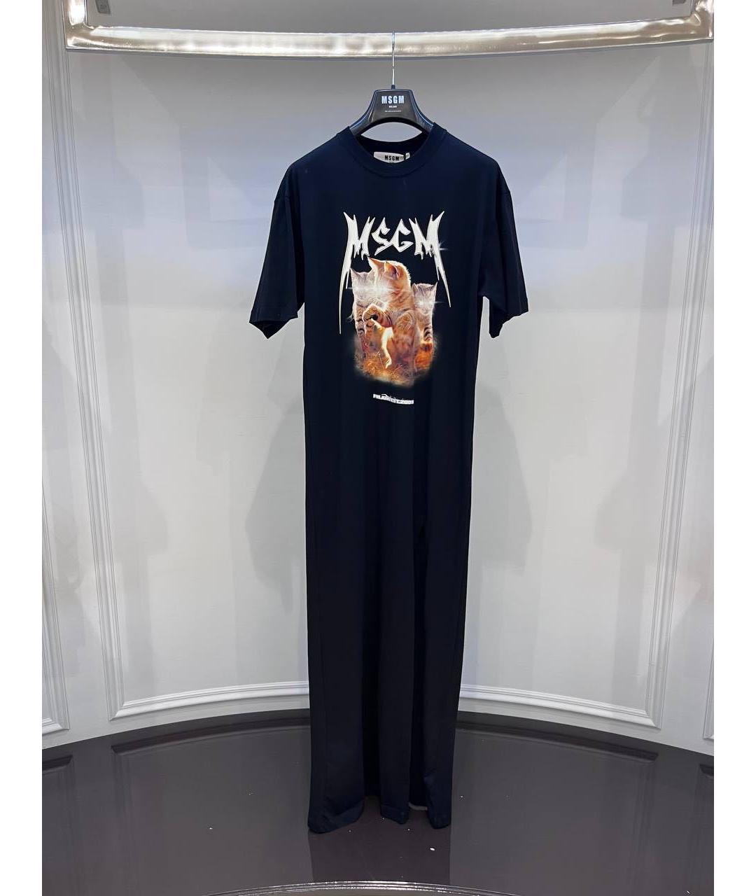 MSGM Черное повседневное платье, фото 2