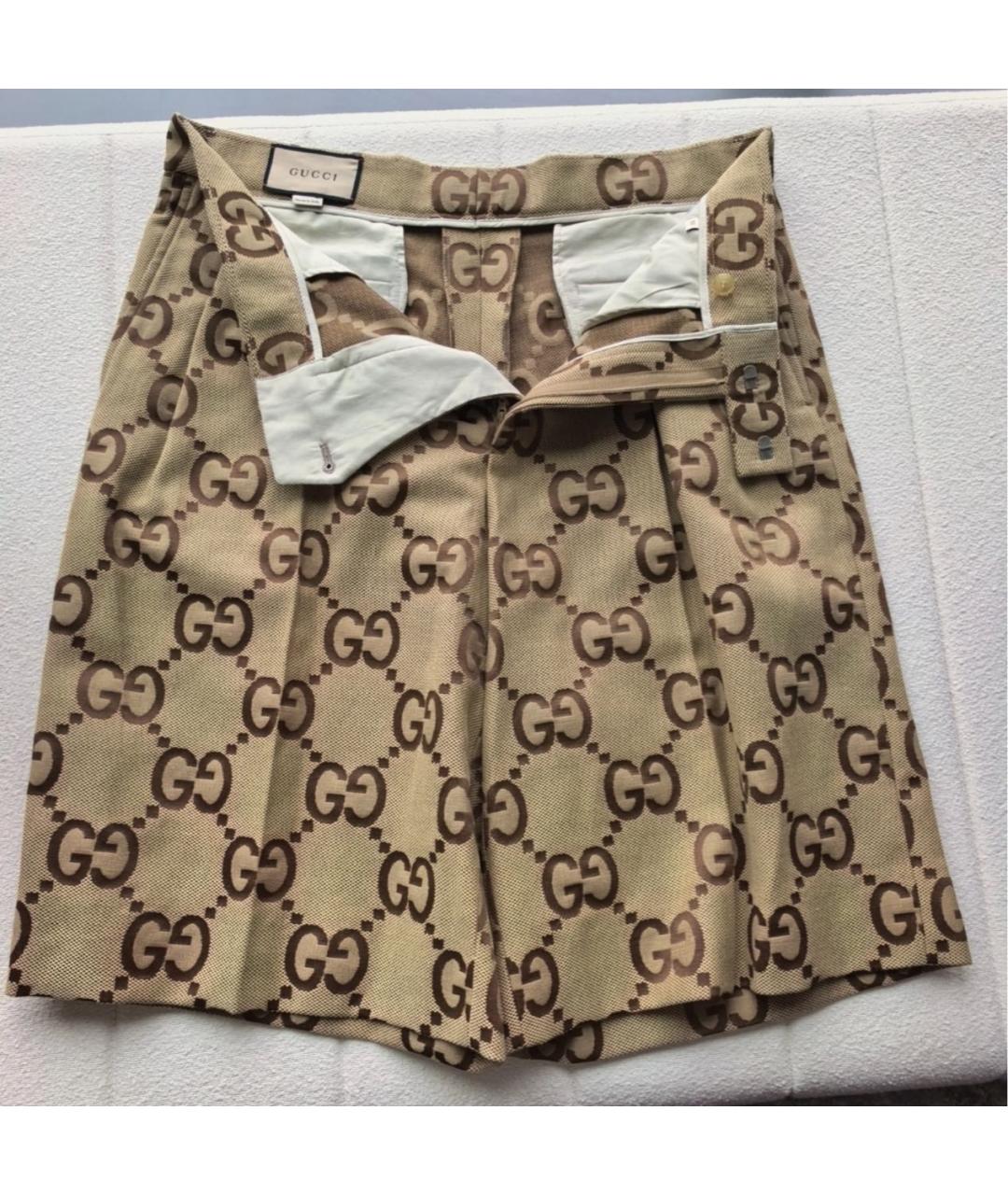 GUCCI Бежевые шорты, фото 7