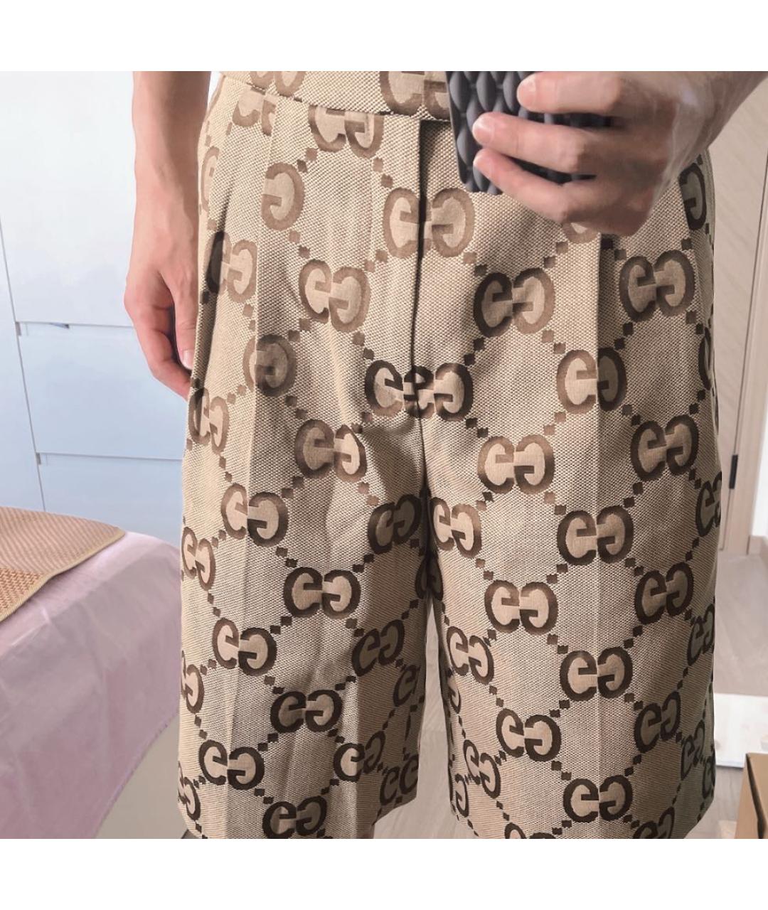GUCCI Бежевые шорты, фото 5