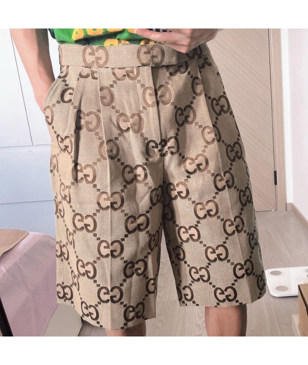 GUCCI Бежевые шорты, фото 6