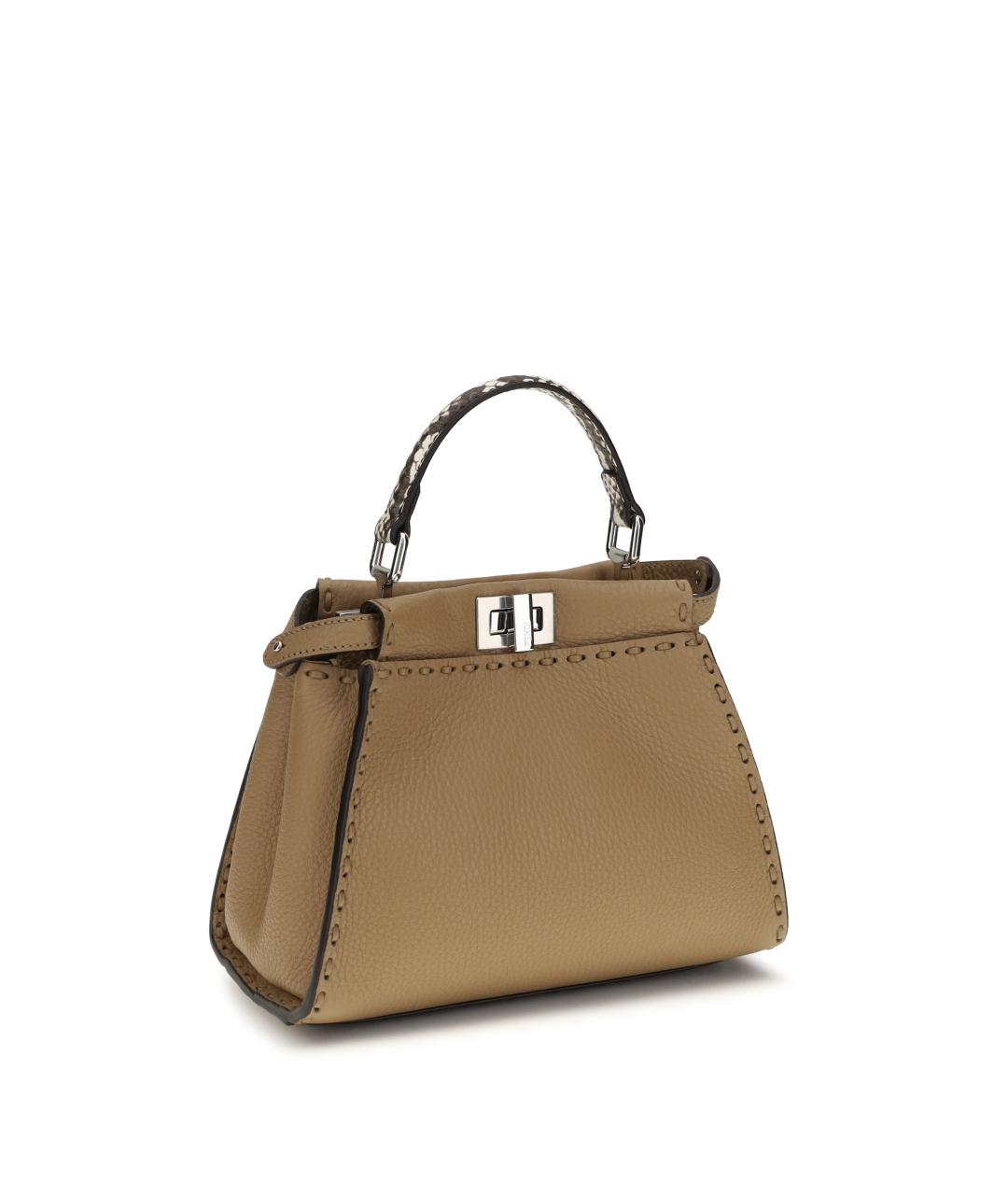 FENDI Кожаная сумка через плечо, фото 3