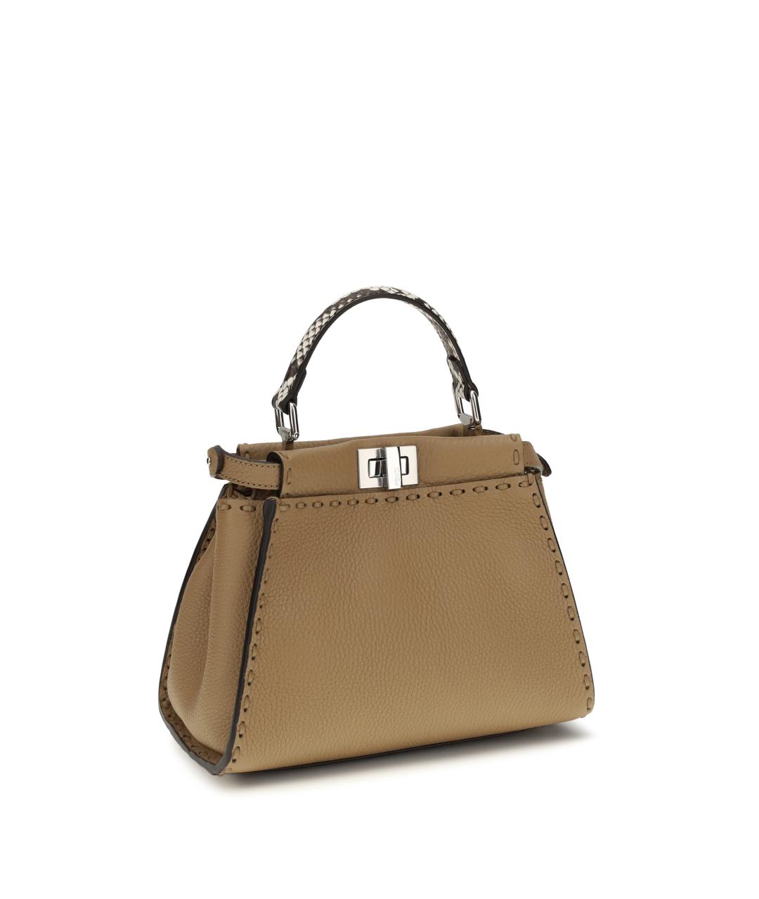 FENDI Кожаная сумка через плечо, фото 2