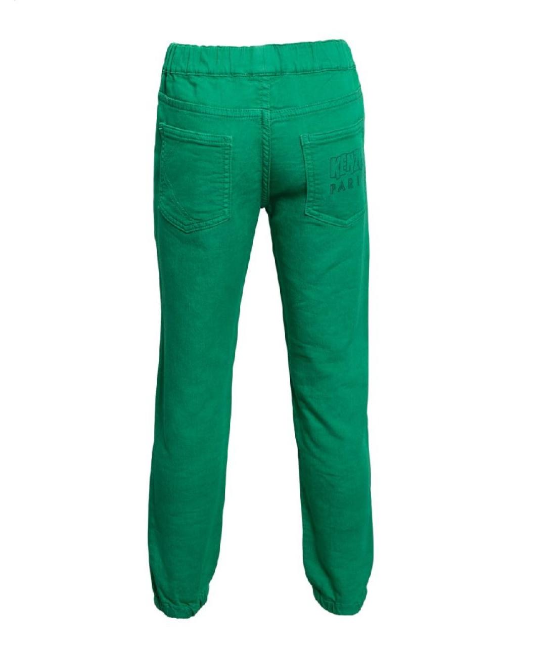 KENZO Зеленые хлопковые брюки и шорты, фото 2