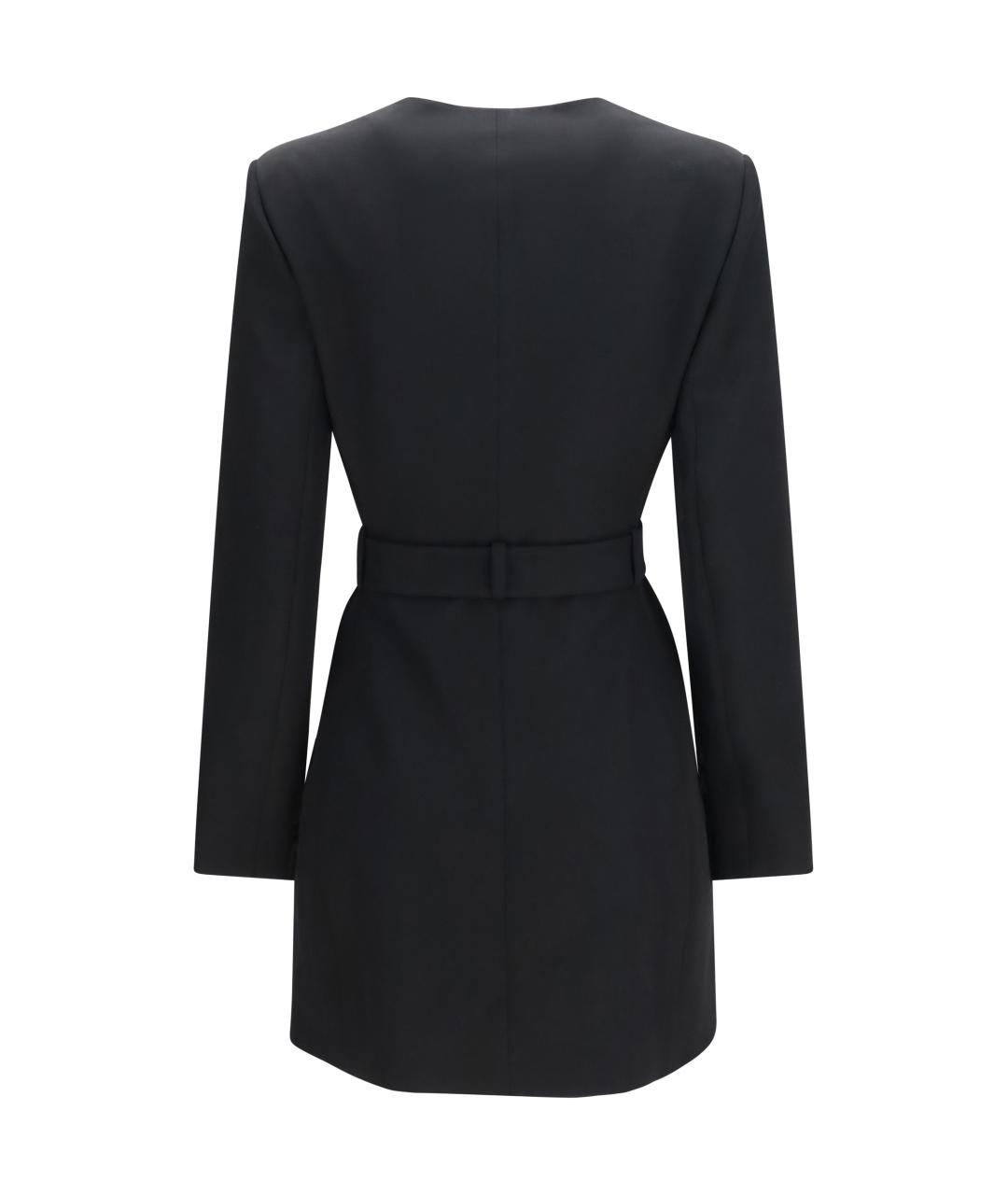 BALMAIN Черное шерстяное повседневное платье, фото 2