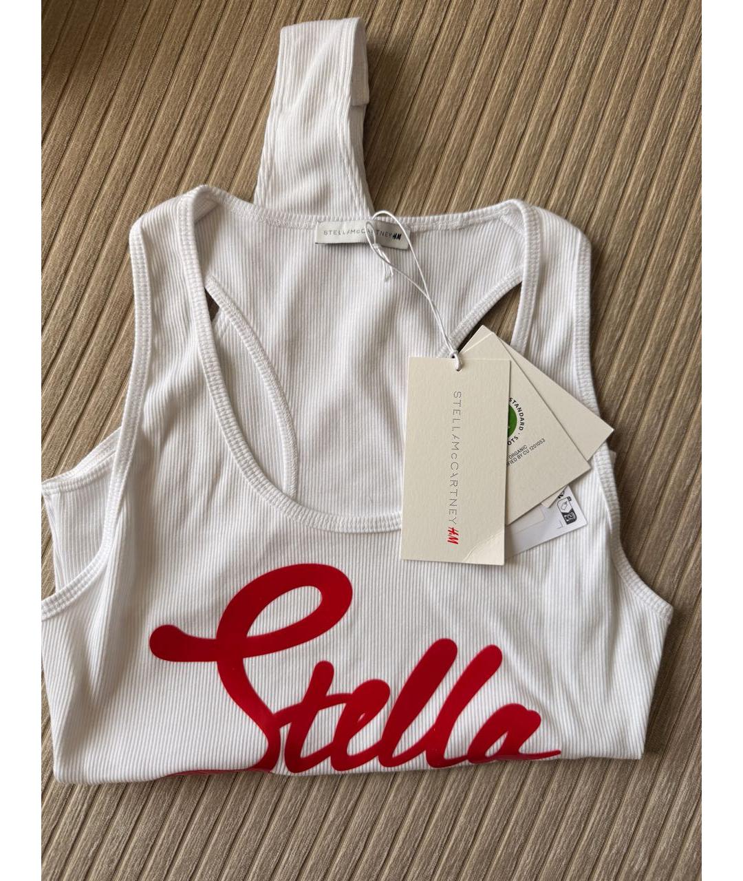 STELLA MCCARTNEY Белое хлопковое боди, фото 3