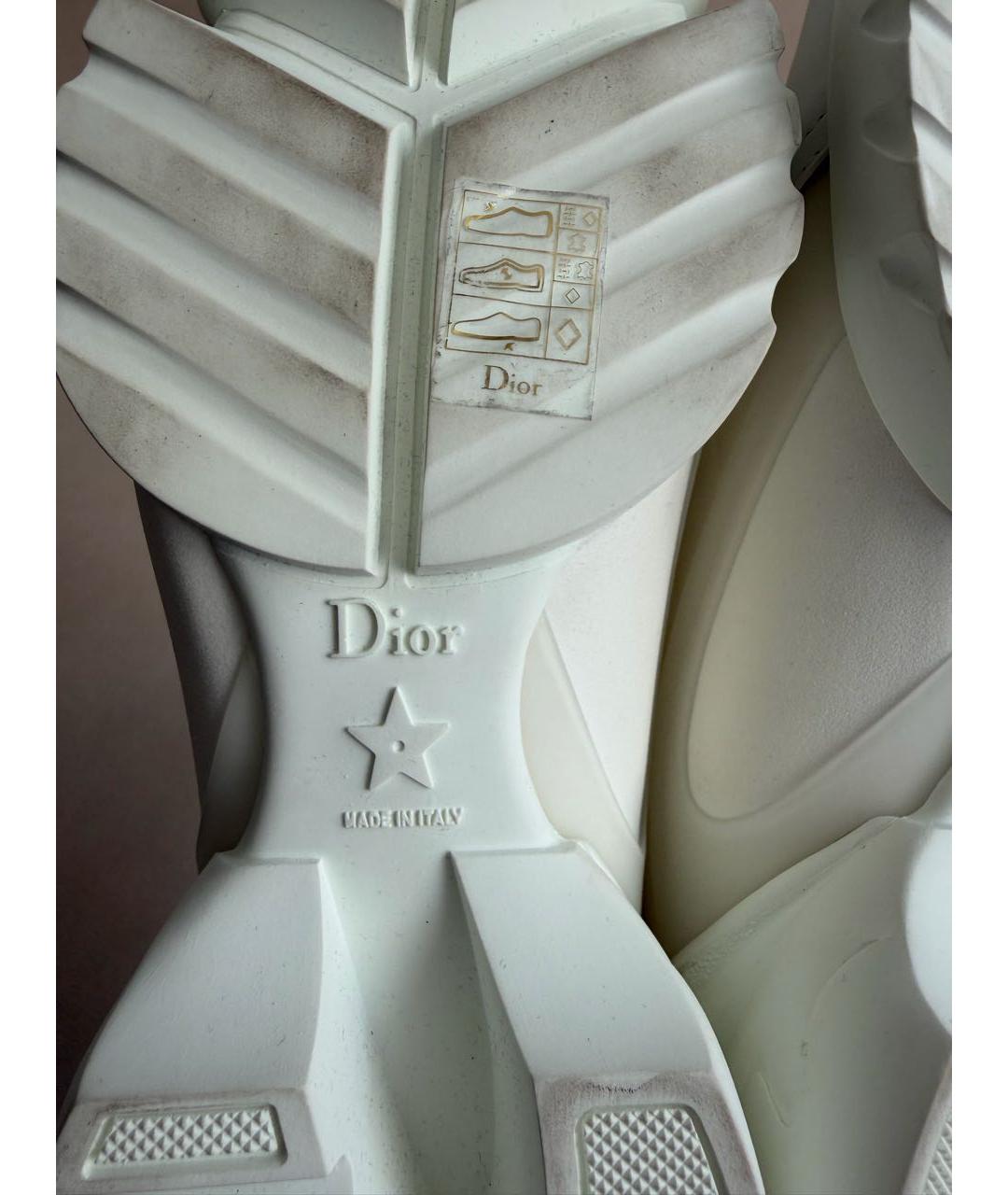 CHRISTIAN DIOR Белые текстильные кроссовки, фото 6