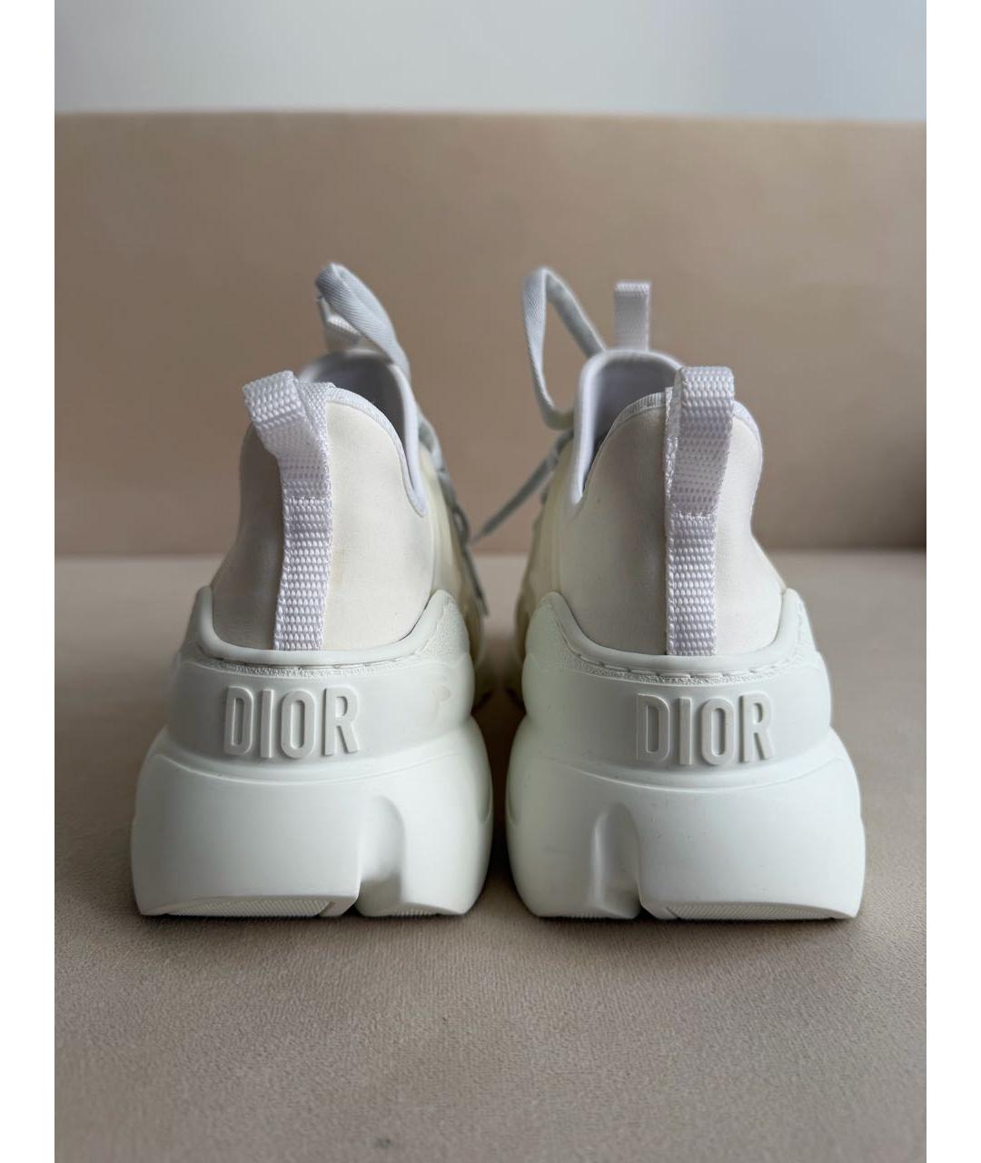 CHRISTIAN DIOR Белые текстильные кроссовки, фото 4