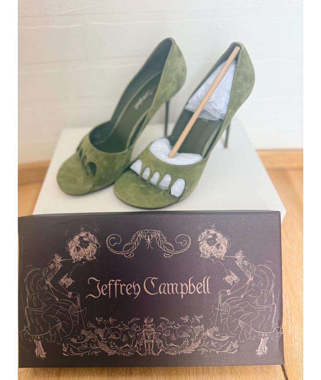 JEFFREY CAMPBELL Зеленые замшевые туфли, фото 4