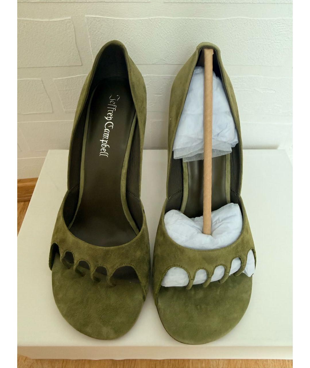 JEFFREY CAMPBELL Зеленые замшевые туфли, фото 2