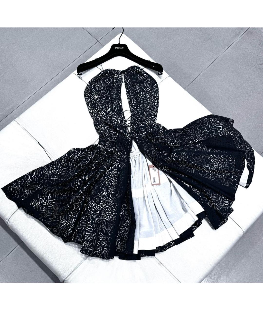 ALAIA Черное хлопковое коктейльное платье, фото 8