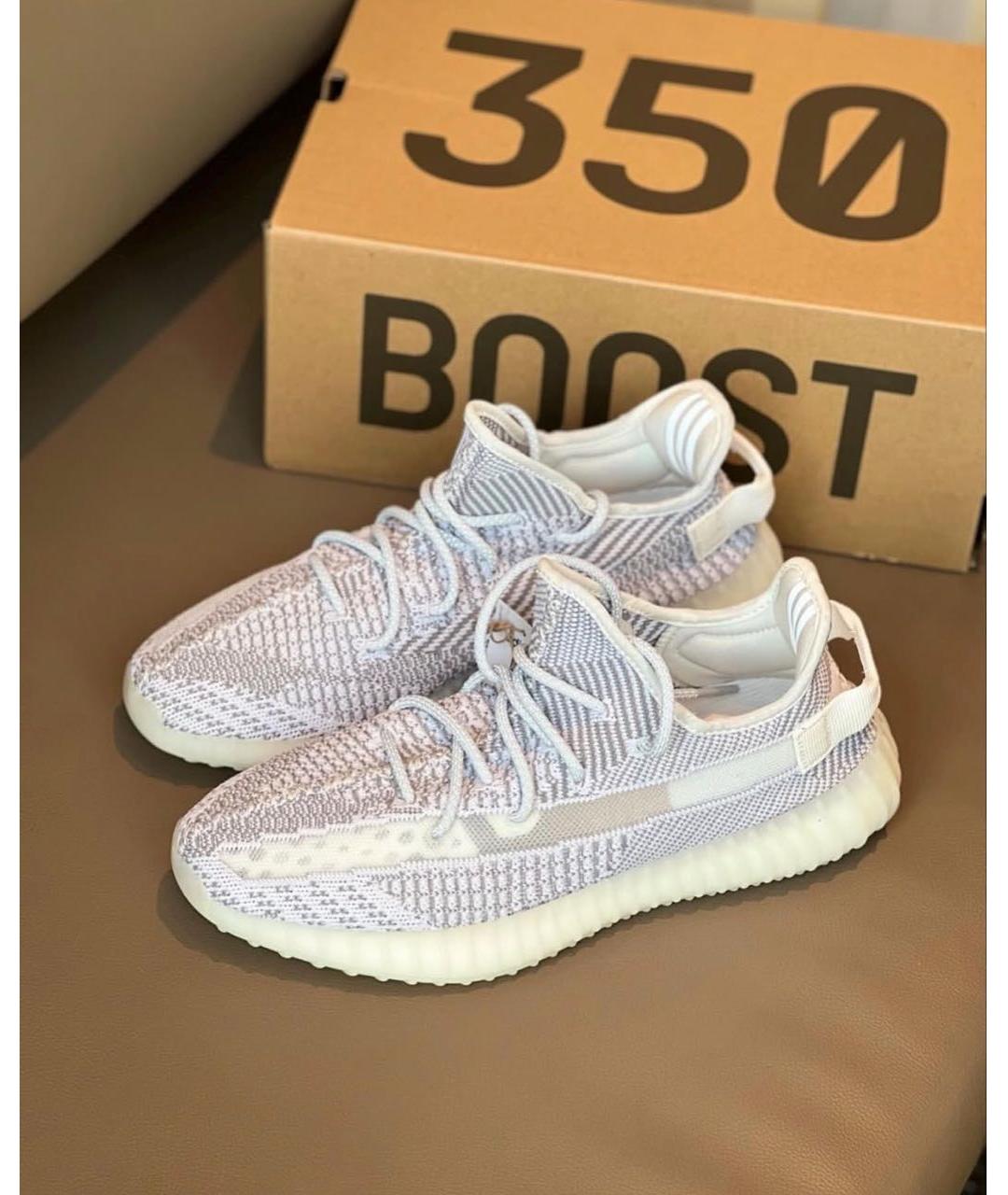 ADIDAS YEEZY Серые текстильные кроссовки, фото 6