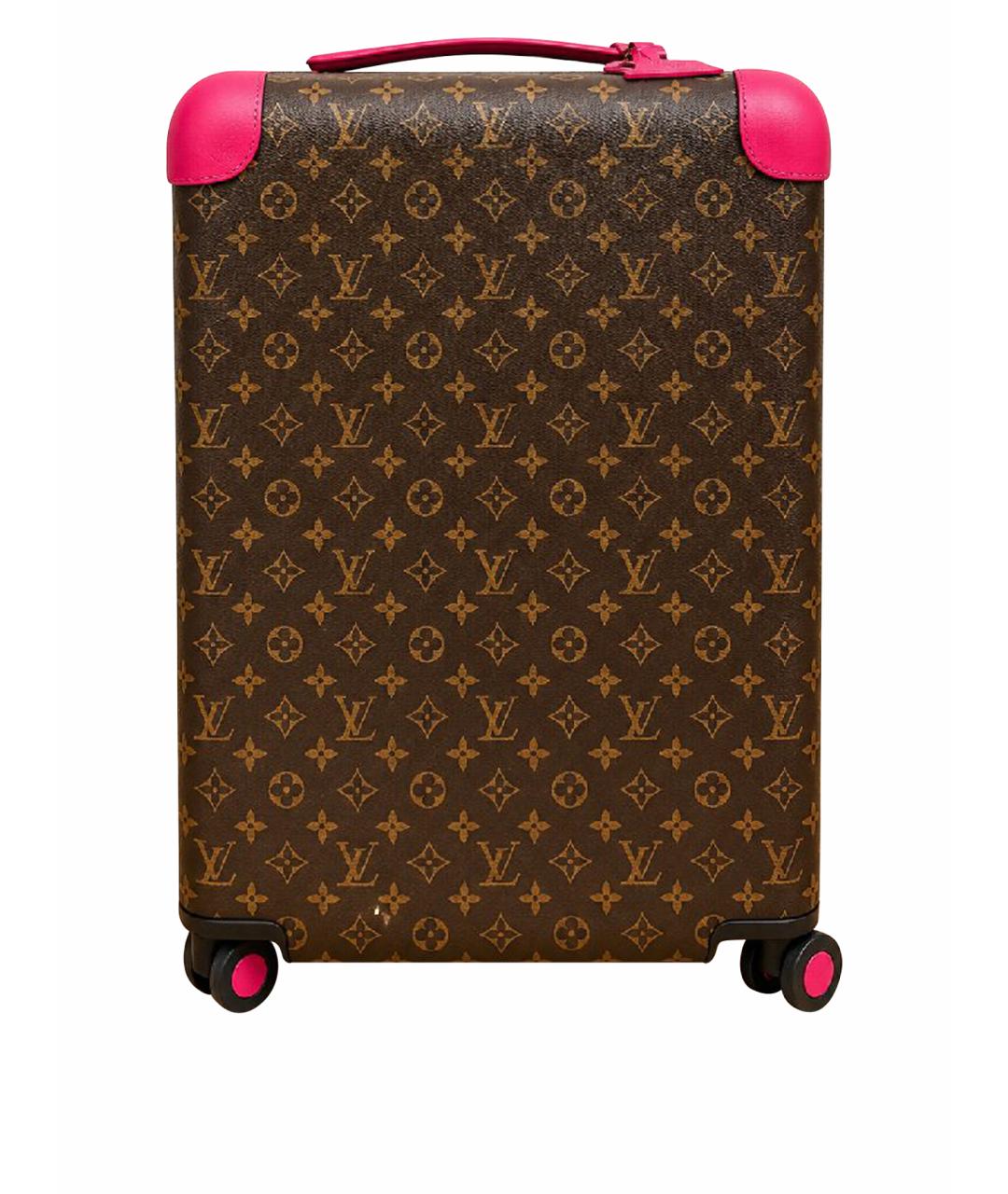 LOUIS VUITTON Черный кожаный чемодан, фото 1