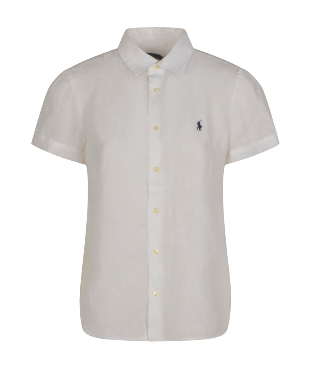 POLO RALPH LAUREN Белая льняная рубашка, фото 1