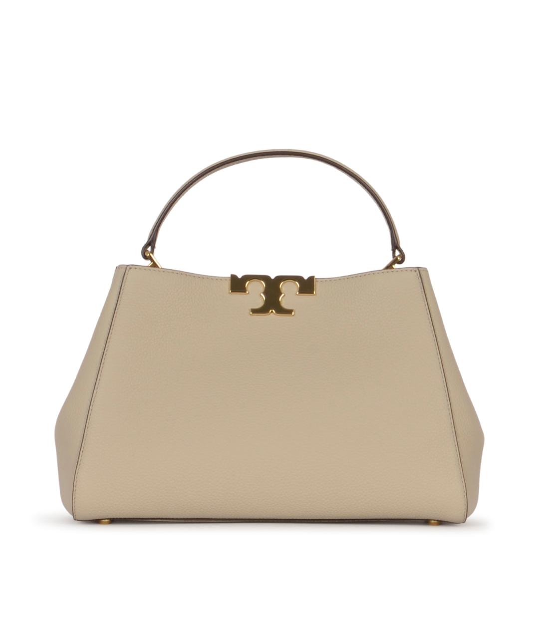 TORY BURCH Бежевая кожаная сумка тоут, фото 1