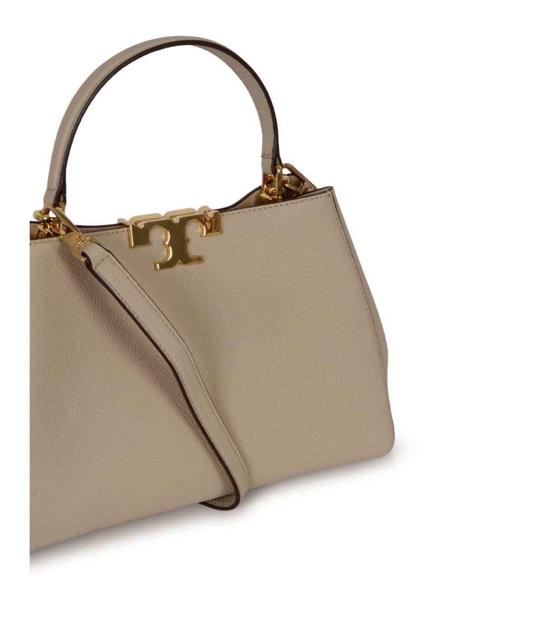 TORY BURCH Бежевая кожаная сумка тоут, фото 3