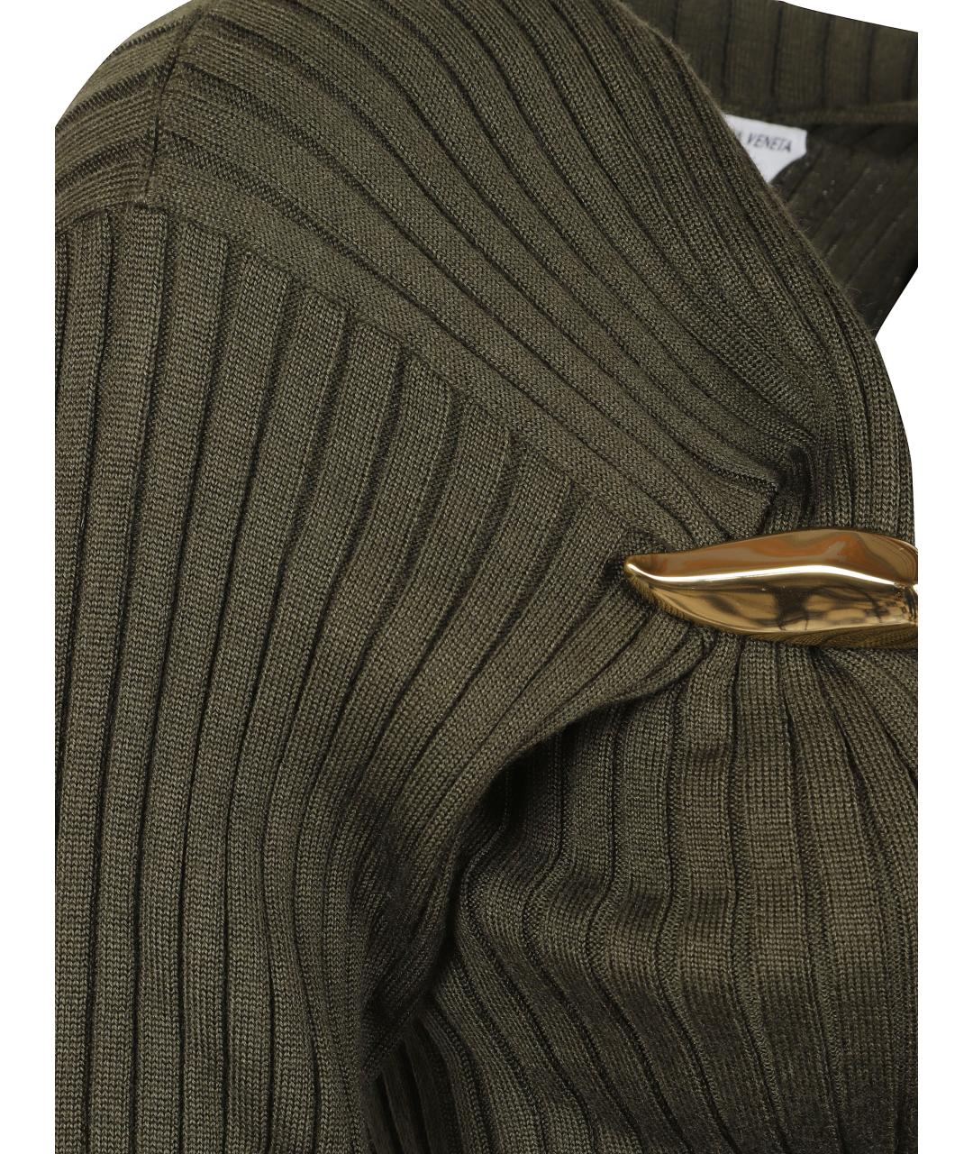 BOTTEGA VENETA Зеленый джемпер / свитер, фото 2