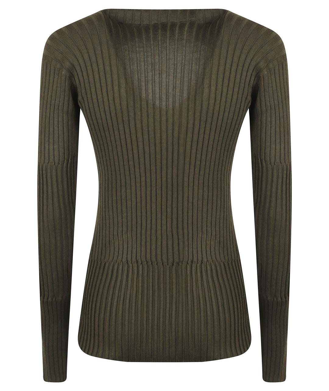 BOTTEGA VENETA Зеленый джемпер / свитер, фото 3