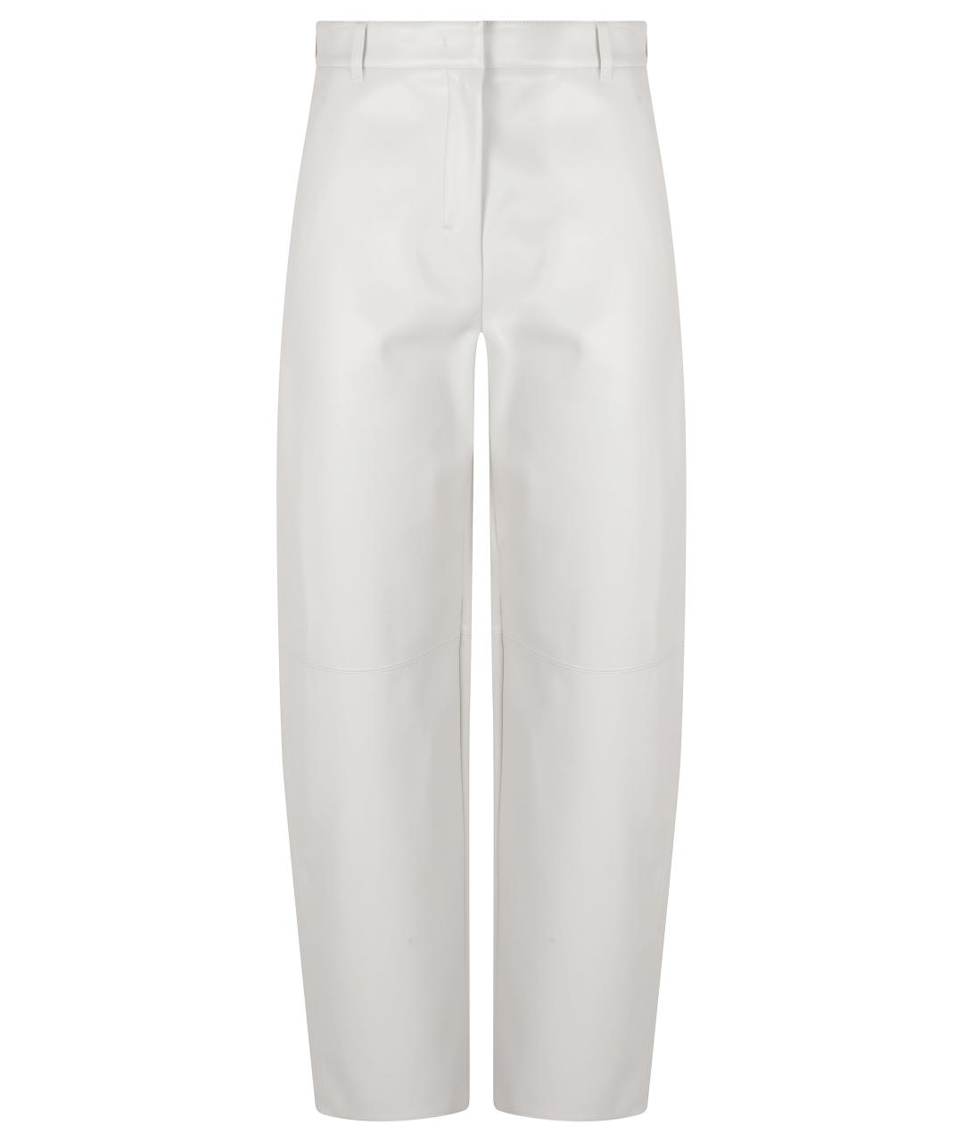 MAX MARA Белые прямые брюки, фото 1