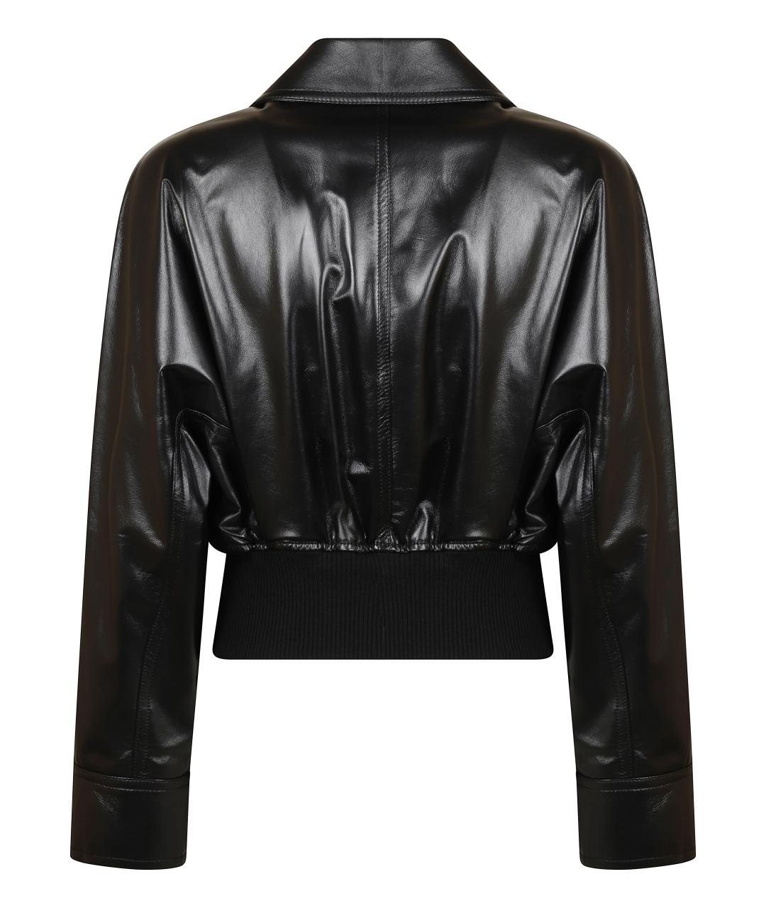 BOTTEGA VENETA Черная кожаная куртка, фото 3