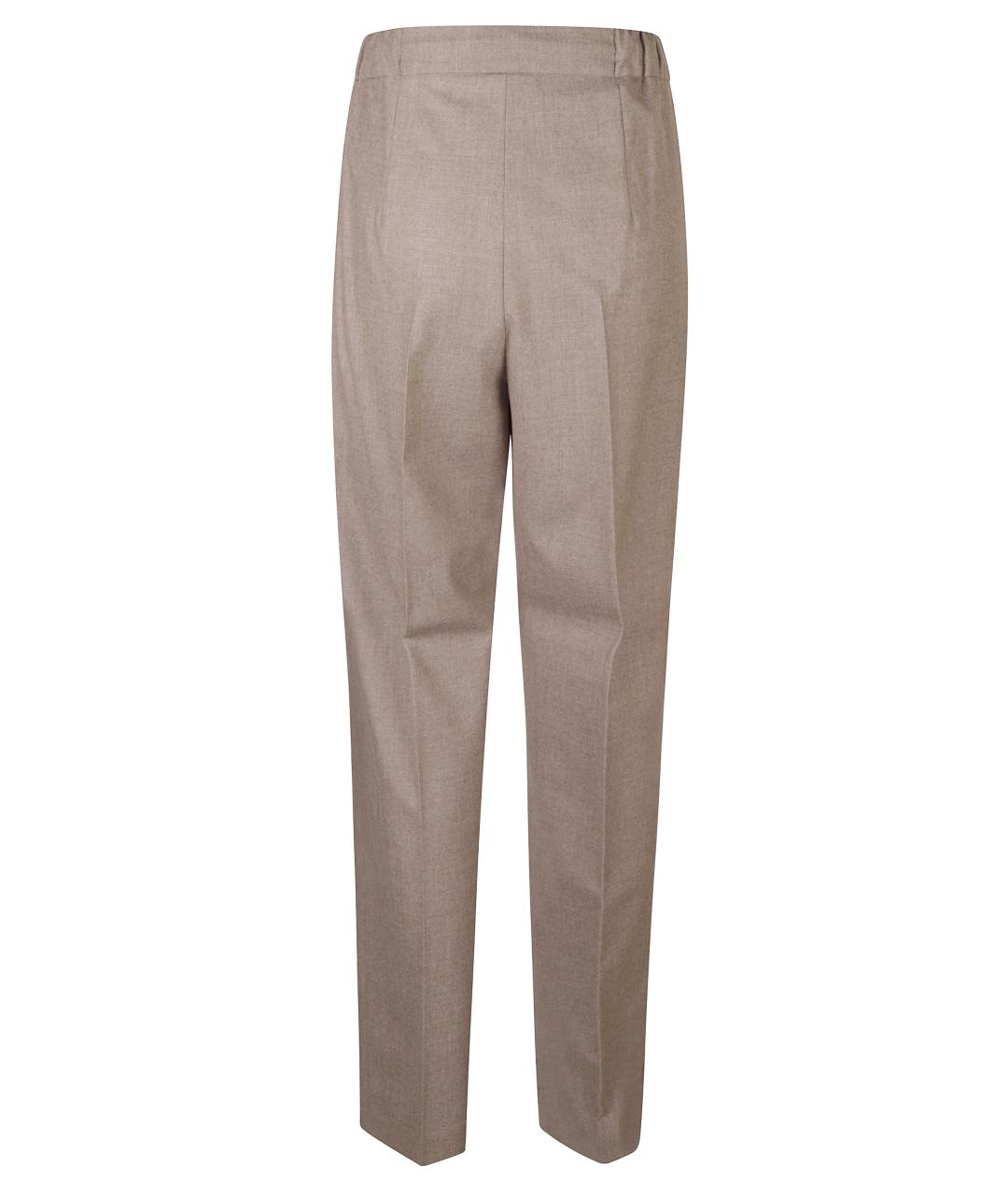 MAX MARA Хаки прямые брюки, фото 3